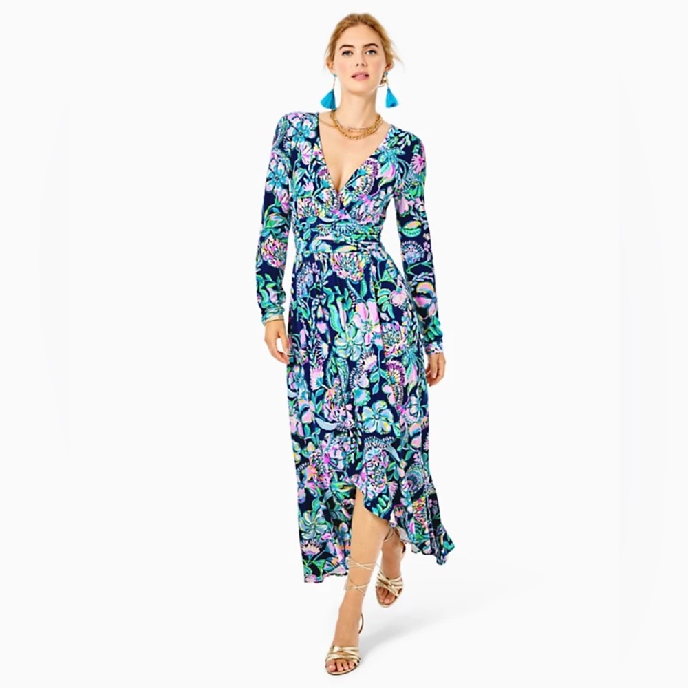 Lilly Pulitzer Montague Maxi Wrap Dress